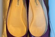 LK Bennett purple leather pointed flats Sz 41 ( Fit 7 - 7.5 UK) Rrp 229 (New)