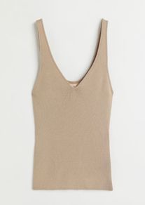 H&M Trend Beige Knitted Vest Top XS