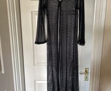 Black fishnet  long cardigan/shrug