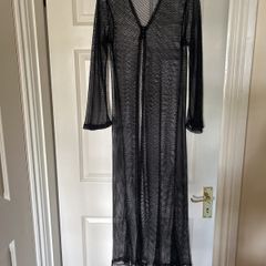 Black fishnet  long cardigan/shrug