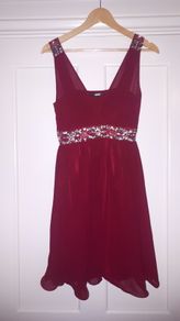 Dark Red Quiz Dress Size 10