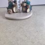 Set Of Tow Dog Fegurine Drumer On Stand Image 2