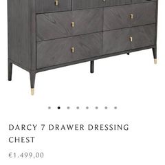 Renaissance - Darcy 7 drawer dressing chest.