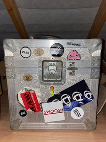 Vintage Heavy Duty Vinyl Dj Record Case Box USED