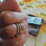 14kt gold plated stacking ring set Image 2