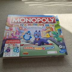 my first monopoly game 2 sided  Like New