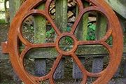 Iron Windows Window for Gable Antique Stall Former Round 70cm