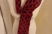 Long polka dot scarf