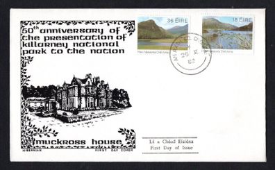 1982 Ireland Killarney Hibernian Illustrated First Day Cover with An Rath Co Chorca (Charleville, Co. Cork) Steele cancel (FDC)