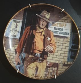 Franklin Mint Limited Edition John Wayne Decorative Plate