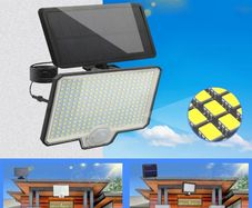 New. X2 Solar Motion Sensor 294 LED Wall Light 4 Modes Waterproof Adjustable Brightness (Free Delivery)