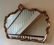 Antique style gold mirror