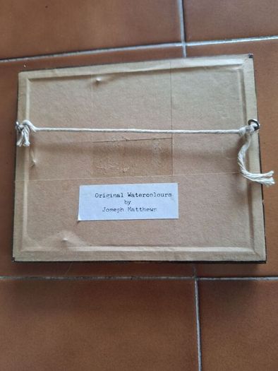 Two original miniature water colours see dimensions