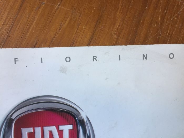 Owners Manual (Fiat Fiorino)