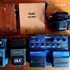 Guitar And Stomp Pedal Assortment.