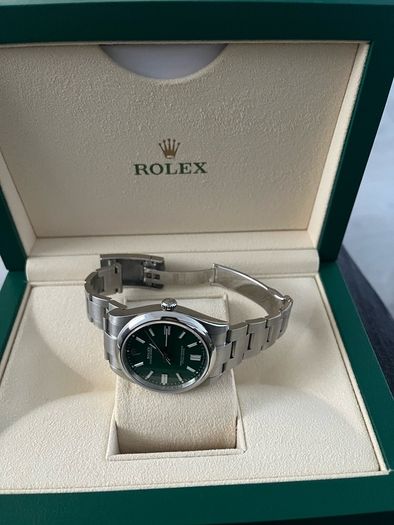 Rolex OP green 41m MINT condition