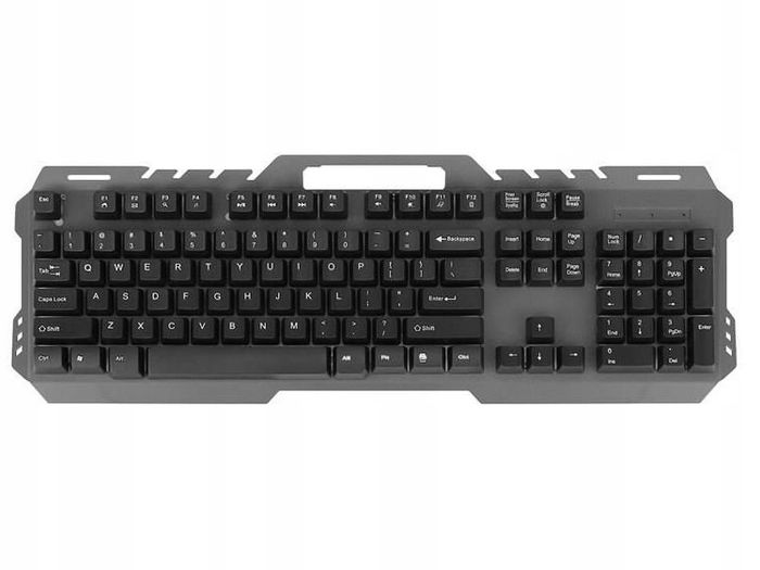 New GT-5 PC Metal Gaming LED Rainbow Backlight Wired USB Keyboard 104 Keys #885