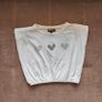 Glitter Heart Crop Top, PINK Vanilla, Size 10 Image 4