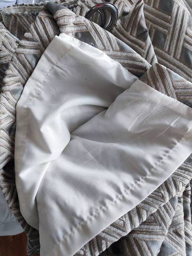 Beautiful Fully Lined Eyelet Curtains  90" x 90" Dry Cleaned