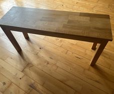 Dinner table wood bench