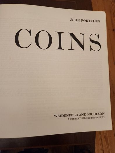 Coins  By John Porteous. Pleasures And Treasures.  Hardback In Good Condition.