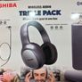 Silver Bluetooth Head Phones Speaker and Earbuds Image 2