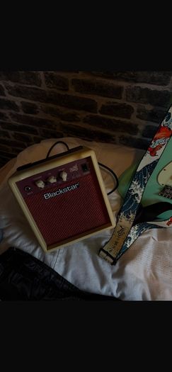 Harley Benton Vintage VT series seafoam colour bass and amp