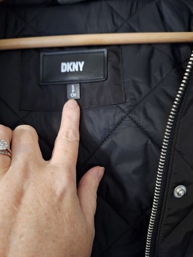 Dkny hooded quilted jacket size small