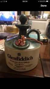 Rare Glenfiddich Ceramic Decanter