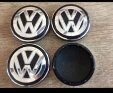 4x 56mm Brand New Volkswagen alloy wheel centre caps 6CD601171