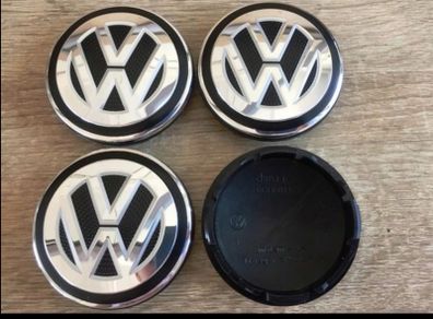 4x 56mm Brand New Volkswagen alloy wheel centre caps 6CD601171