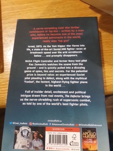 The Defector Chris Hadfield In Very Good Condition From Pet Smoke Free Home