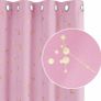 Eyelet Curtains, Blackout Curtains, Gold Constellation Printed Curtains Thermal Insulated Curtains for Bedroom (MULTIPLE COLOURS/SIZES) Image 4