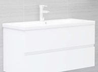 main image for ad Sink Cabinet with Built-in Basin White Chipboard
