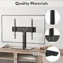 NEW SALE | Universal Table Top Pedestal TV Stand with Bracket for 26inch-55inch LCD/LED/Plasma TVs-Height Adjustable stand with 8mm Tempered Glass Base & Cable Management-Holds 40 KG & Max.VESA 400x400mm Image 3