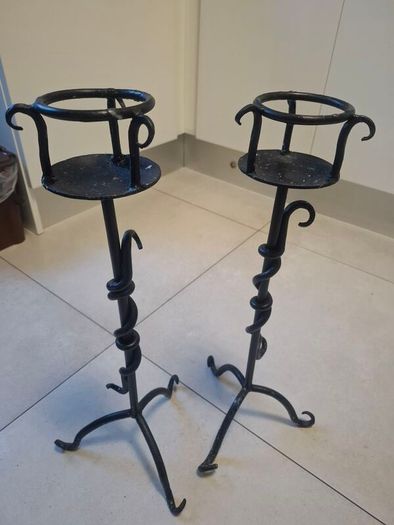 Handmade Wrought Iron Candle Holder