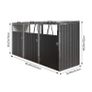 Metal Wheelie Bin Shelter Shed Storage NEW Image 7