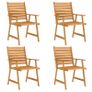 5 Piece Garden Dining Set Solid Acacia Wood Image 2
