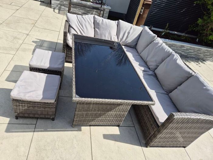 Rattan garden Furniture Set with cushions