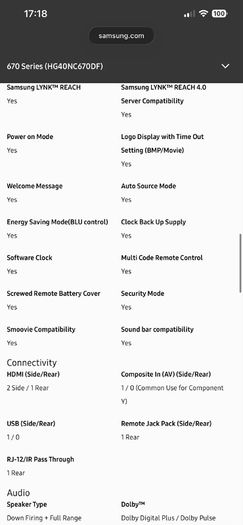 samsung tv