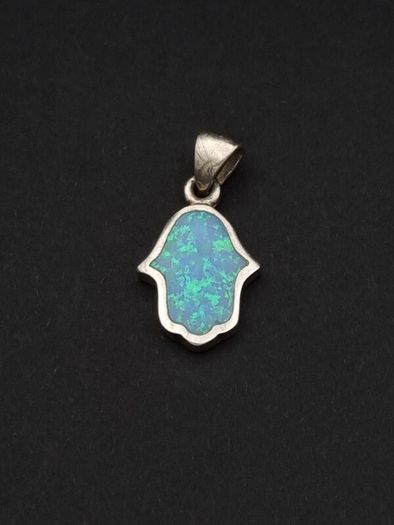 Vintage Sterling Silver Hand of Fatima Pendant