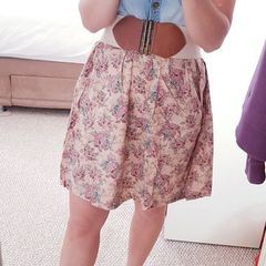 George Denim + Floral Dress - Size 8