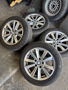 4 BMW alloy wheels with good tyres 225/55/R17 101W