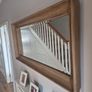 Large Rustic Wooden-Framed Mirror Image 2
