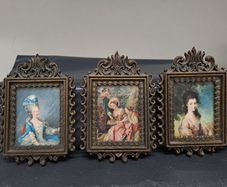 Vintage 1950s Italian Dollhouse Miniature Artwork Set