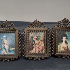 Vintage 1950s Italian Dollhouse Miniature Artwork Set