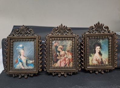 Vintage 1950s Italian Dollhouse Miniature Artwork Set
