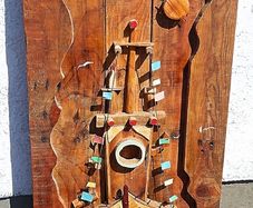 Rustic Old Boat Wood Art / Display