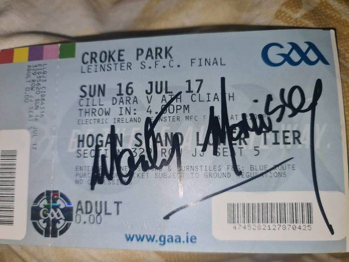 Signed GAA ticket Marty Morrissey