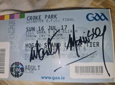 Signed GAA ticket Marty Morrissey